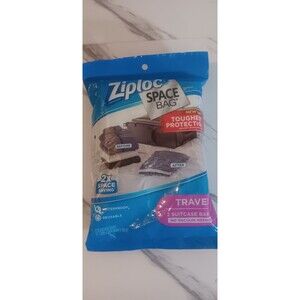 Ziploc Travel Space Bags 2 Reusable Waterproof Suitcase Size Travel Bags